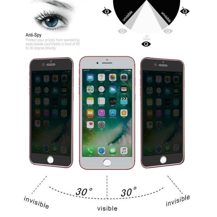 dureza superficial 9H de 0.4m m protector antideslumbrante de la pantalla de la aislamiento de 180 grados para el iPhone 7 más/8 más