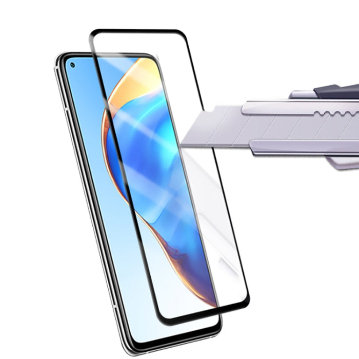 Mocolo 0,33 mm 9H 2.5D Película de vidrio templado con estampado de seda y pegamento completo para Xiaomi Mi 10T / 10T Pro, compatible con desbloqueo de huellas dactilares, For Xiaomi Mi 10T / 10T Pro