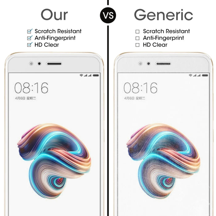 Para Xiaomi Mi 5X / A1 0.26mm 9H Dureza superficial 2.5D Película de pantalla de vidrio templado de pantalla completa a prueba de explosiones, For Mi 5X (1 PCS)