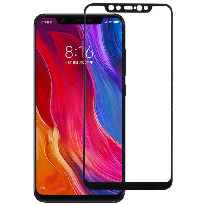 Película de vidrio templado 9H 2.5D de 0,26 mm para Xiaomi Mi 8, For Mi 8(Black)