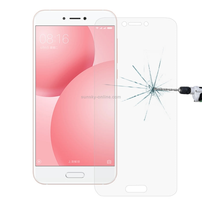 100 PCS para Xiaomi Mi 5c 0.26mm 9H Dureza superficial Película de pantalla de vidrio templado a prueba de explosiones, For Mi 5c