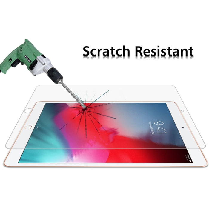 75 PCS 0,4 mm 9H Dureza superficial Película de vidrio templado a prueba de explosiones para iPad 5/6/7, iPad Air 1/2 9,7 pulgadas