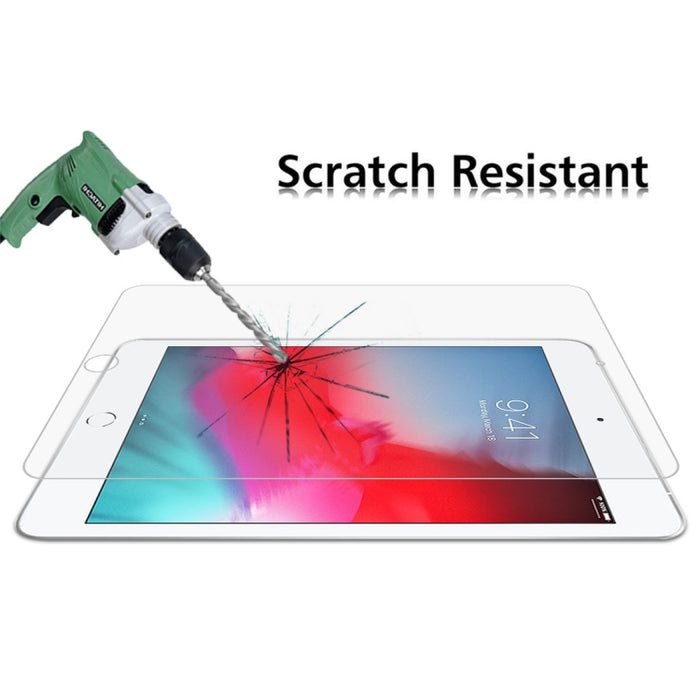 100 PCS 0,4 mm 9H Dureza superficial Película de vidrio templado a prueba de explosiones para iPad mini 2019