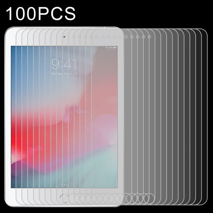 100 PCS 0,4 mm 9H Dureza superficial Película de vidrio templado a prueba de explosiones para iPad mini 2019