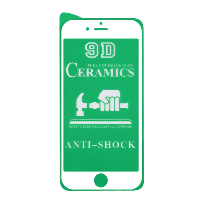 Película de cerámica de cubierta completa con pegamento completo 2.5D para iPhone 6 Plus