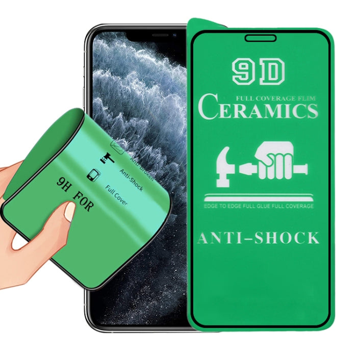 Para iPhone 11 Pro / XS / X 2.5D Película de cerámica de cubierta completa con pegamento completo