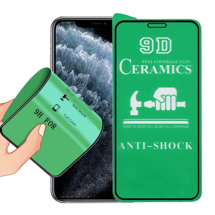 Para iPhone XS Max / 11 Pro Max 2.5D Película de cerámica de cubierta completa con pegamento completo
