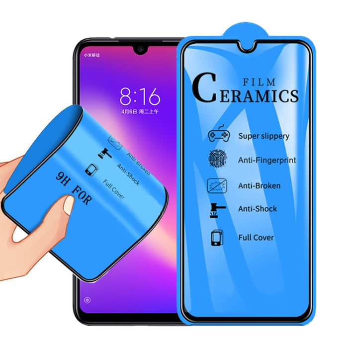Película De Cerámica De Cubierta Completa De Pegamento Completo 2.5D Para Xiaomi Redmi 7 / Y3, For Xiaomi Redmi 7 / Y3 (1 PC)
