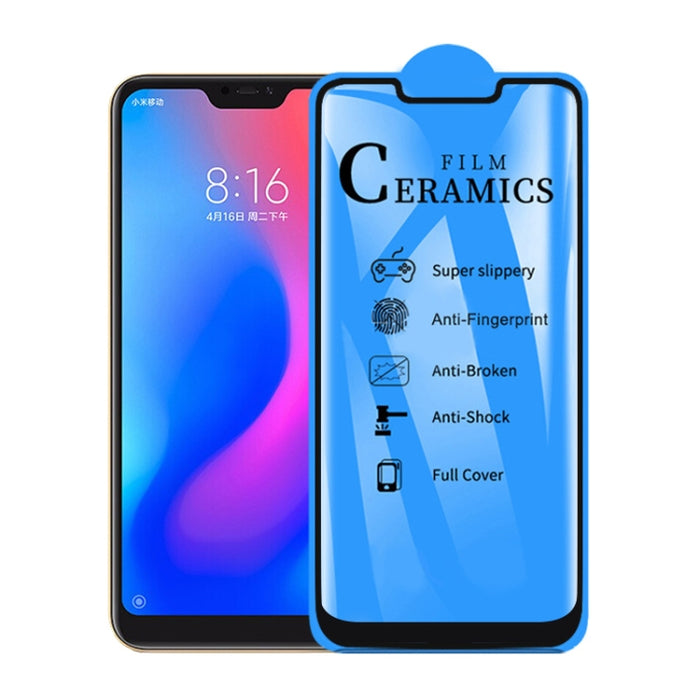 Película de cerámica de cubierta completa con pegamento completo 25 PCS 2.5D para Xiaomi Redmi 6 Pro / Mi A2 Lite, For Xiaomi Redmi 6 Pro / Mi A2 Lite (25 PCS)
