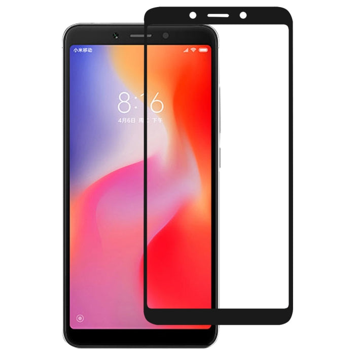 Película de vidrio templado protector de pantalla de cubierta completa con pegamento completo para Xiaomi Redmi 6 y 6A, For Xiaomi Redmi 6 & 6A