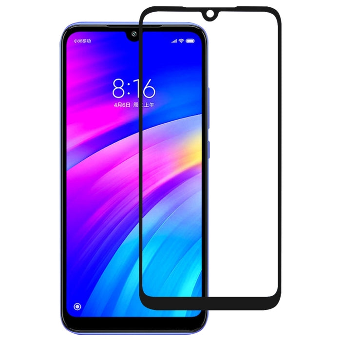 Película de vidrio templado protector de pantalla de cubierta completa con pegamento completo para Xiaomi Redmi 7, For Xiaomi Redmi 7