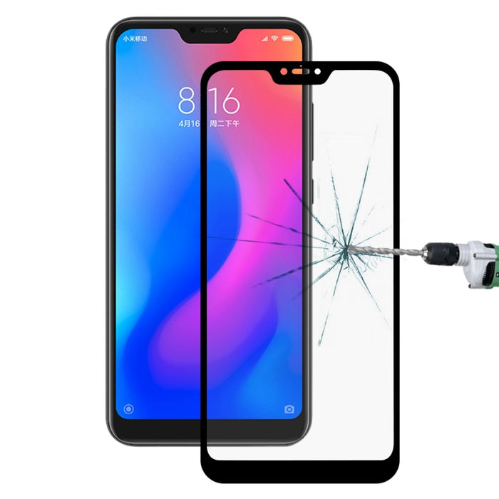 Película de vidrio templado de fibra de carbono de pantalla completa anti-explosión ultradelgada 9H 3D HD para Xiaomi Redmi Note 6, Xiaomi Redmi Note 6