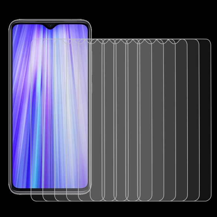 Para Xiaomi Redmi Note 8 Pro 10 PCS 0.26mm 9H 2.5D Película de vidrio templado, For Xiaomi Redmi Note 8 Pro