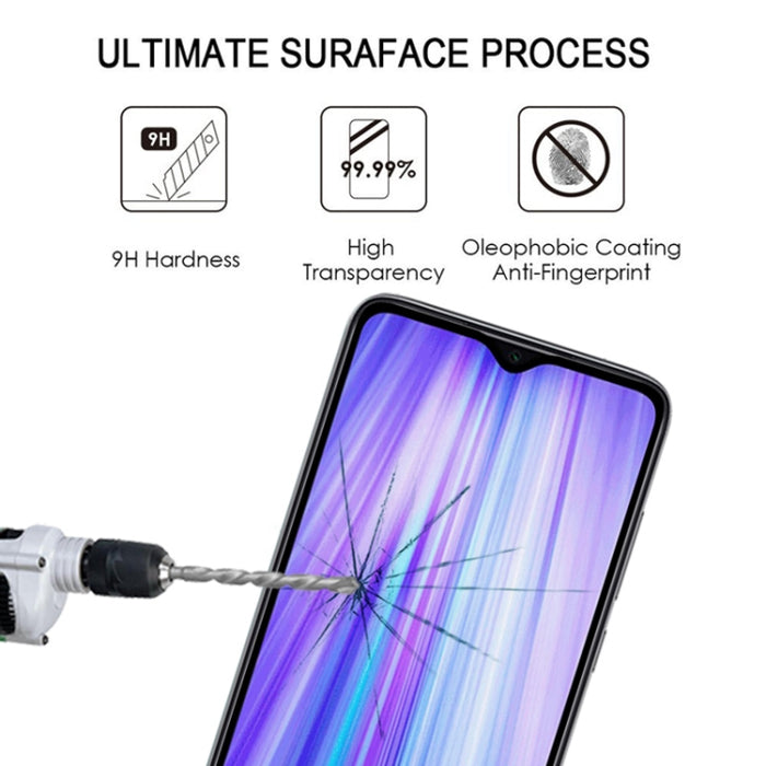 Película de vidrio templado con protector de pantalla de cubierta completa de 25 piezas para Xiaomi Redmi Note 8 Pro, For Xiaomi Redmi Note 8 Pro