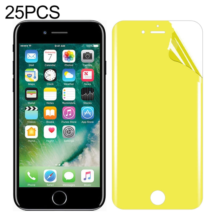 25 PCS para iPhone SE 2020/8/7 Protector de pantalla frontal de cobertura total de TPU suave