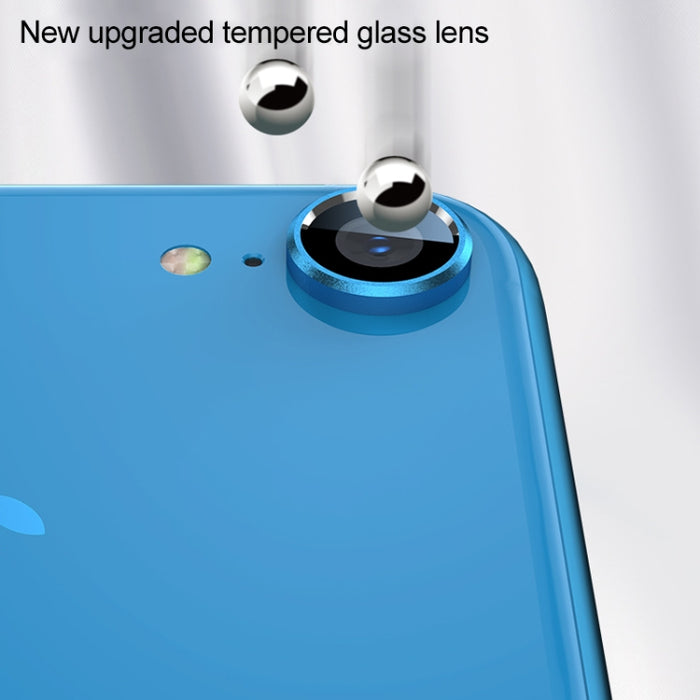 Para iPhone XR Aleación de titanio Metal Protector de lente de cámara Película de vidrio templado