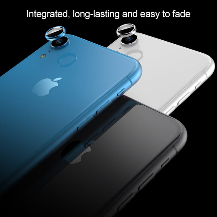 Para iPhone XR Aleación de titanio Metal Protector de lente de cámara Película de vidrio templado