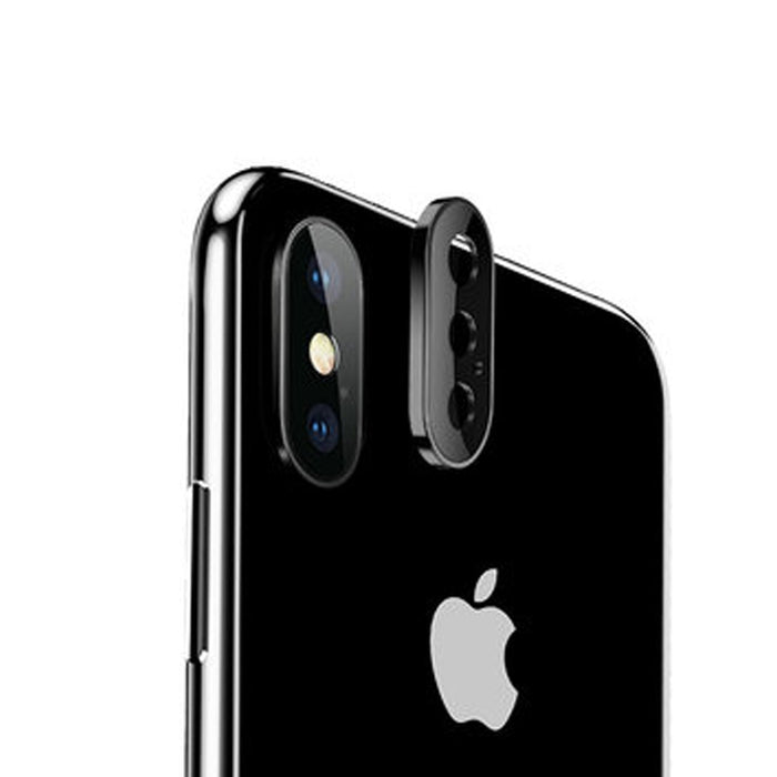 Para iPhone XS Max Aleación de titanio Protector de lente de cámara de metal Película de vidrio templado