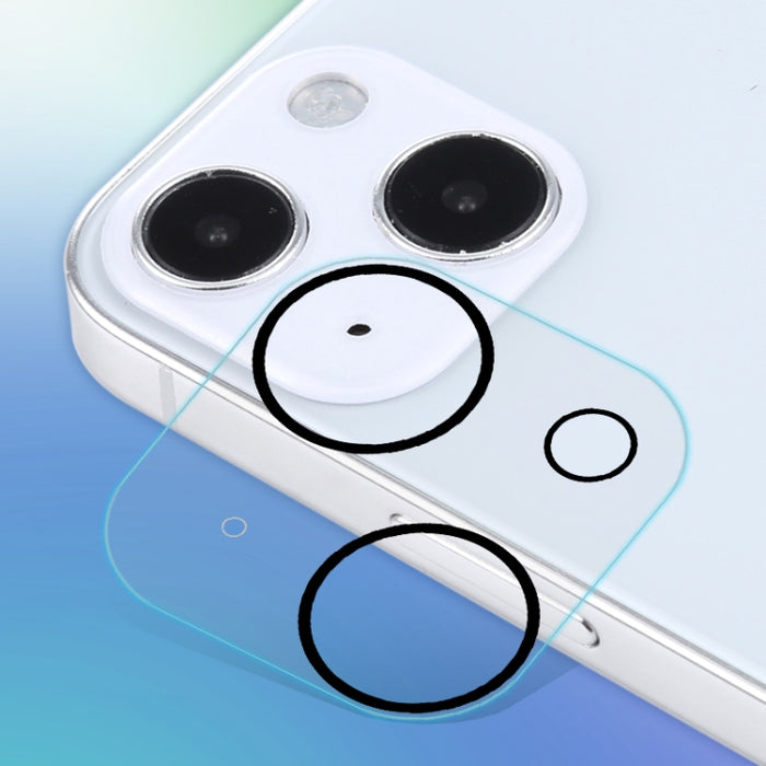 Para iPhone 13 mini HD Antideslumbrante Protector de lente de cámara trasera Película de vidrio templado