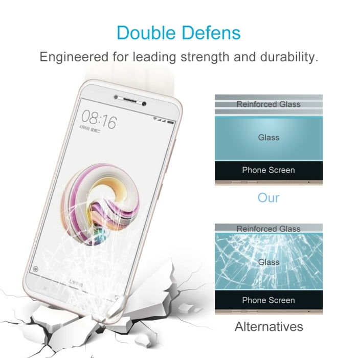 10 PCS para Xiaomi Redmi 5A 0.26mm 9H Dureza superficial 2.5D Protector de pantalla de vidrio templado con borde curvo, For Redmi 5A