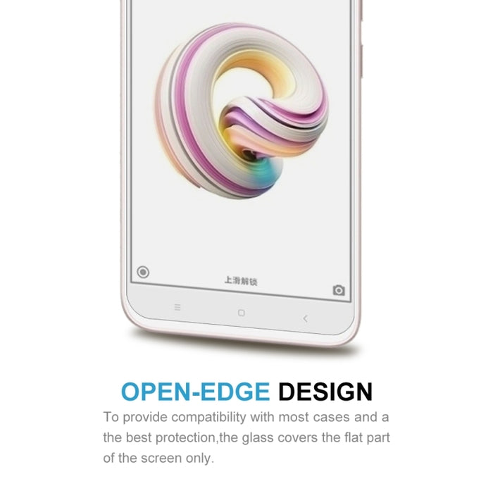 10 PCS para Xiaomi Redmi 5A 0.26mm 9H Dureza superficial 2.5D Protector de pantalla de vidrio templado con borde curvo, For Redmi 5A