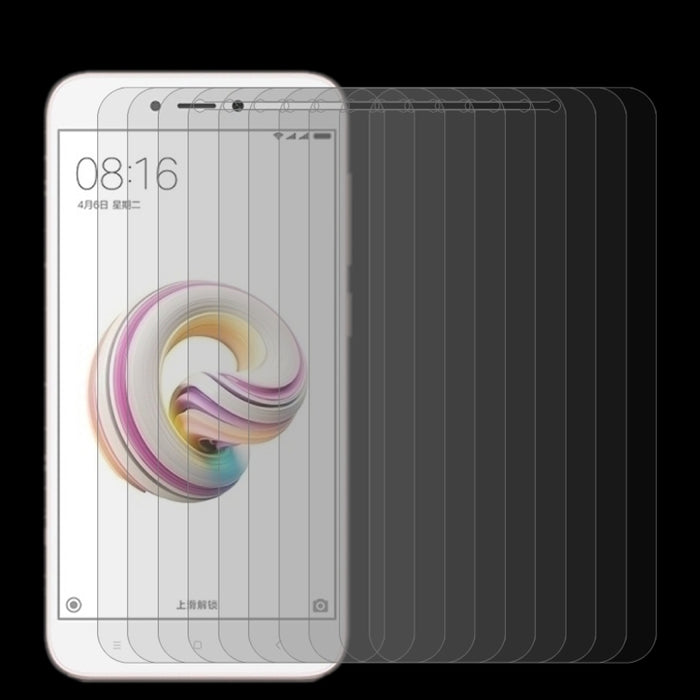 10 PCS para Xiaomi Redmi 5A 0.26mm 9H Dureza superficial 2.5D Protector de pantalla de vidrio templado con borde curvo, For Redmi 5A