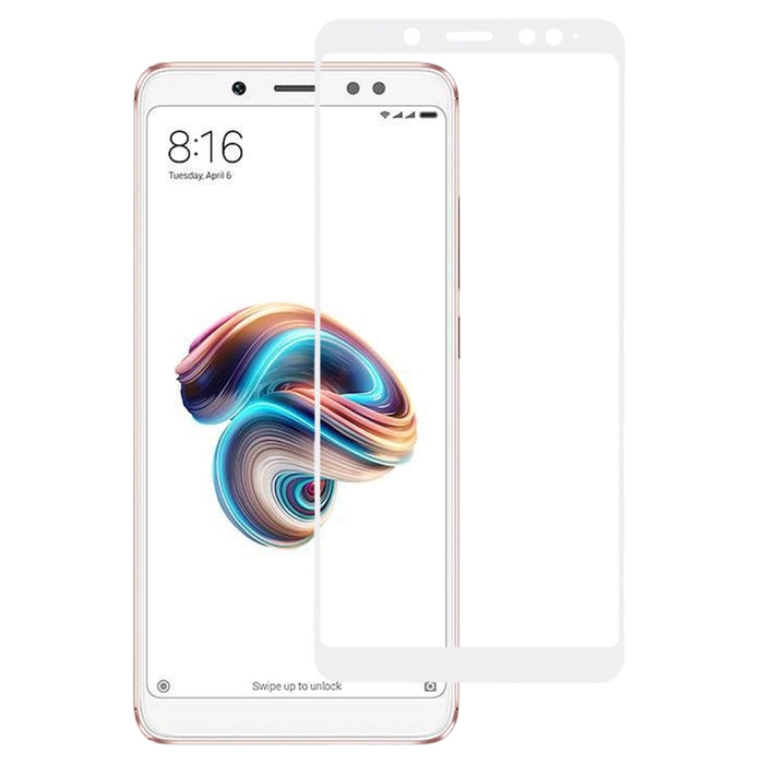 Película de vidrio templado totalmente adhesiva de pantalla completa de 0,33 mm 9H 2.5D para Xiaomi Redmi Note 5 Pro, For Redmi Note 5 Pro