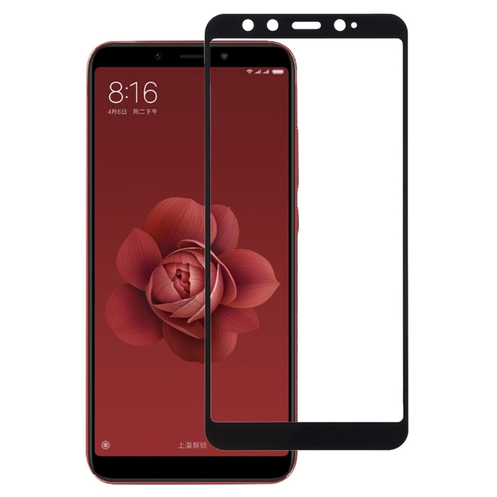 Película de vidrio templado totalmente adhesiva de pantalla completa de 0,33 mm 9H 2.5D para Xiaomi Mi 6X, For Mi 6X