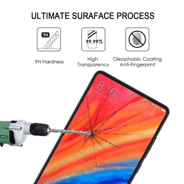 Película de vidrio templado totalmente adhesiva de pantalla completa de 0,33 mm 9H 2.5D para Xiaomi Mi Mix 2S, For Mi Mix 2S