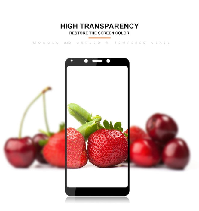 mocolo 0.33mm 9H 2.5D Película de vidrio templado con impresión de seda para Xiaomi Redmi 6, Xiaomi Redmi 6