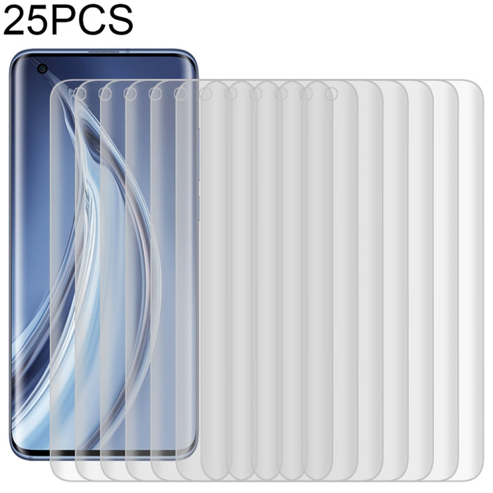 25 PCS para Xiaomi Mi 10 Pro 5G 9H HD Película de vidrio templado con borde curvo 3D (negro), For Xiaomi Mi 10 Pro 5G, For Xiaomi Mi 10 Pro 5G(Black)(25 PCS)