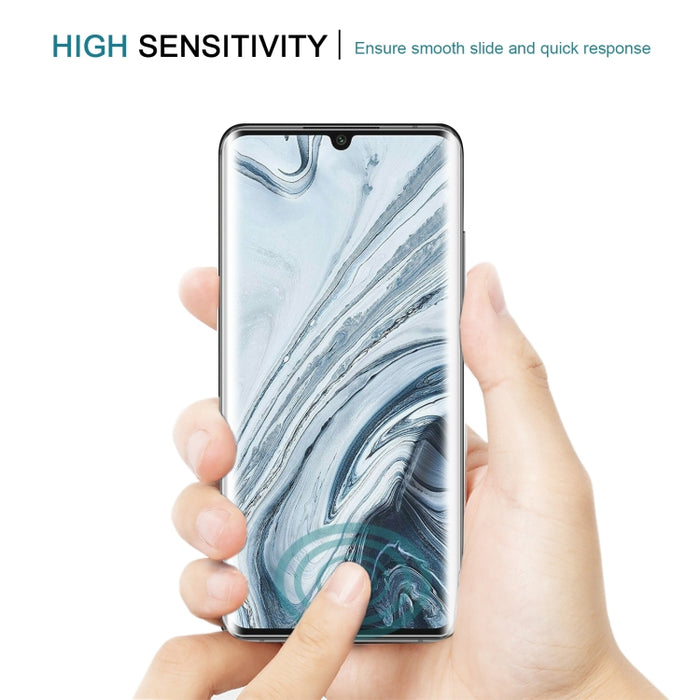 25 PCS para Xiaomi Mi Note 10 Pro 9H HD Película de vidrio templado con borde curvo 3D (Negro), For Xiaomi Mi Note 10 Pro(25 PCS), For Xiaomi Mi Note 10 Pro(Black)(25 PCS)