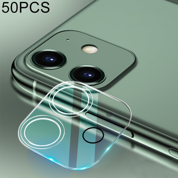 Para iPhone 12 50 piezas HD Protector de lente de cámara trasera Película de vidrio templado