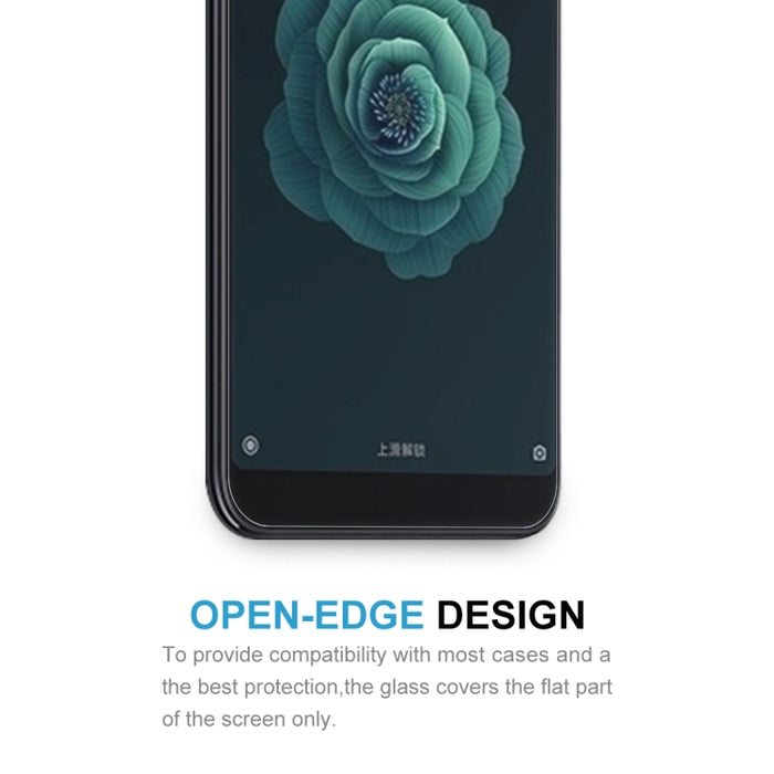 Película de vidrio templado 9H 2.5D de 0,26 mm para Xiaomi Mi 6X y A2, For Mi 6X (1 PC)