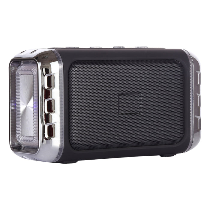 Altavoz inalámbrico portátil LN-22 DC 5V con llamadas manos libres y luz LED colorida doble, compatible con tarjeta USB y TF y auxiliar de 3,5mm