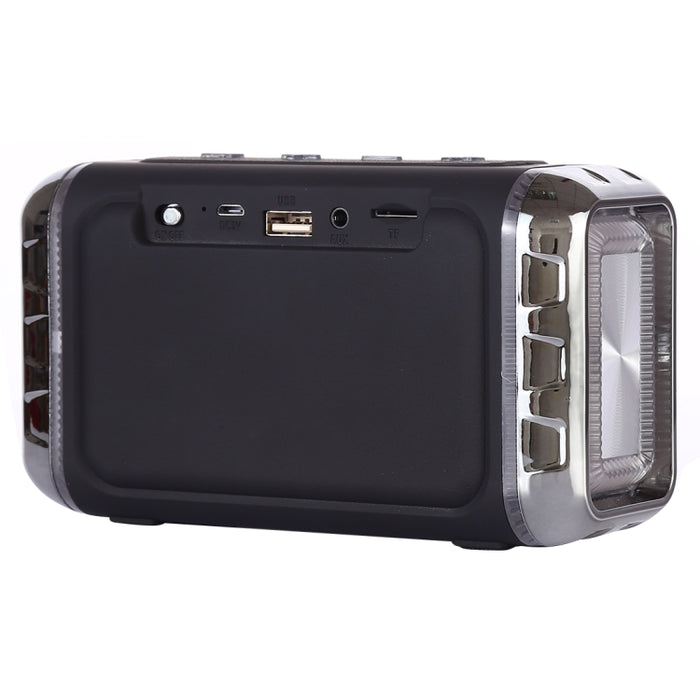Altavoz inalámbrico portátil LN-22 DC 5V con llamadas manos libres y luz LED colorida doble, compatible con tarjeta USB y TF y auxiliar de 3,5mm