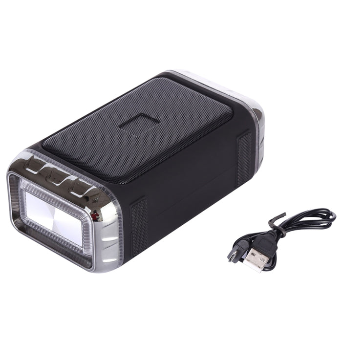 Altavoz inalámbrico portátil LN-22 DC 5V con llamadas manos libres y luz LED colorida doble, compatible con tarjeta USB y TF y auxiliar de 3,5mm
