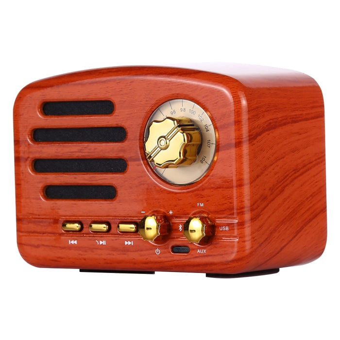Elvis Angel MA-1500 Altavoz de radio de alta fidelidad Bluetooth retro con luz LED colorida, compatible con USB, FM y auxiliar de 3,5 mm