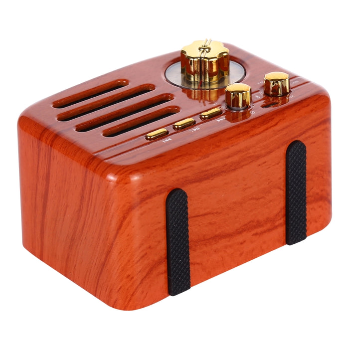 Elvis Angel MA-1500 Altavoz de radio de alta fidelidad Bluetooth retro con luz LED colorida, compatible con USB, FM y auxiliar de 3,5 mm