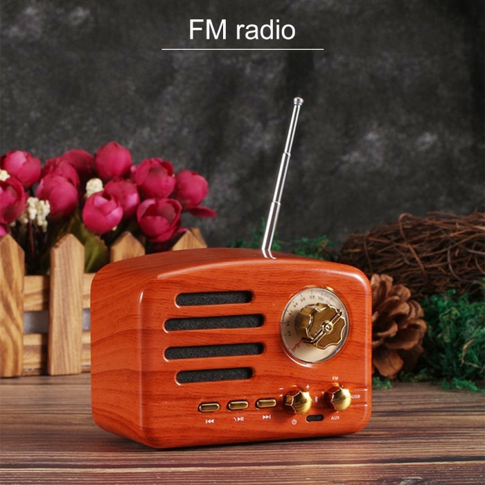 Elvis Angel MA-1500 Altavoz de radio de alta fidelidad Bluetooth retro con luz LED colorida, compatible con USB, FM y auxiliar de 3,5 mm