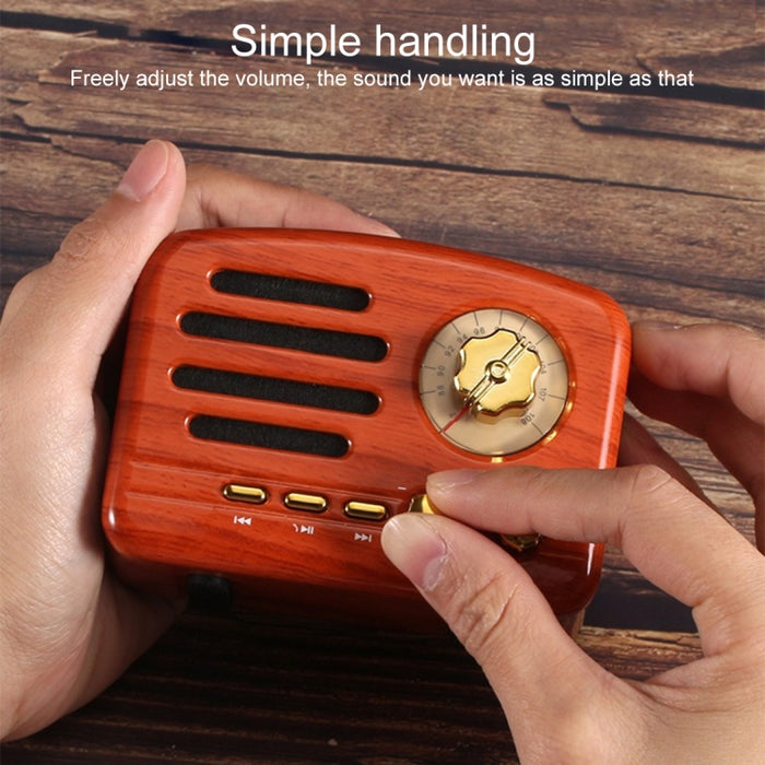 Elvis Angel MA-1500 Altavoz de radio de alta fidelidad Bluetooth retro con luz LED colorida, compatible con USB, FM y auxiliar de 3,5 mm
