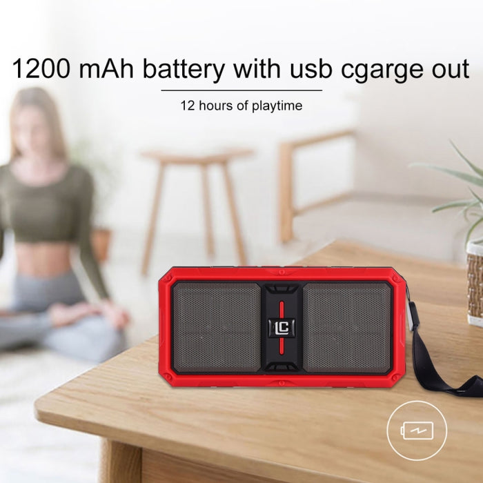 Altavoz Bluetooth inalámbrico portátil G36 DC 5V con llamadas manos libres, compatible con tarjeta USB y TF, auxiliar de 3,5 mm y FM