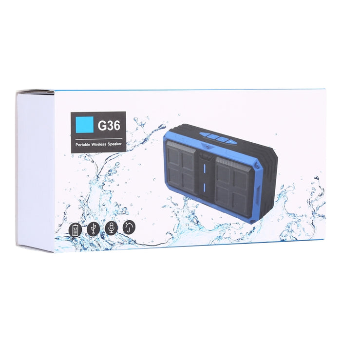 Altavoz Bluetooth inalámbrico portátil G36 DC 5V con llamadas manos libres, compatible con tarjeta USB y TF, auxiliar de 3,5 mm y FM