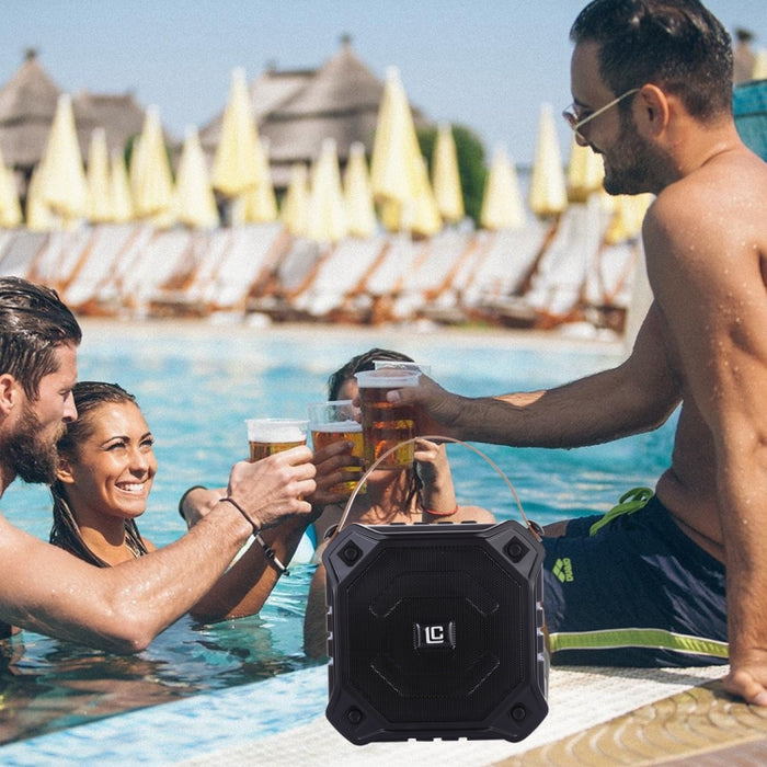 Altavoz inalámbrico portátil LN-29 DC 5V con llamadas manos libres, compatible con tarjeta USB y TF