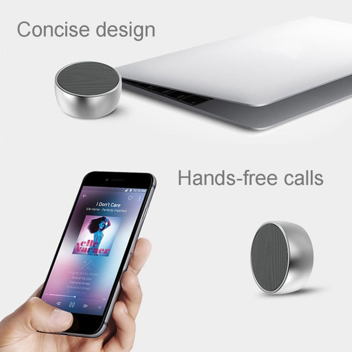 Altavoz Bluetooth portátil BS01, compatible con llamadas manos libres, tarjeta TF y entrada auxiliar
