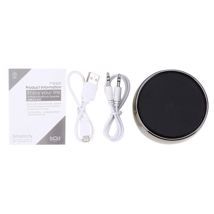 Altavoz Bluetooth portátil BS01, compatible con llamadas manos libres, tarjeta TF y entrada auxiliar
