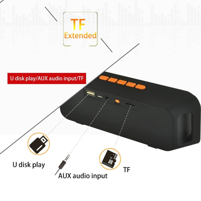 Compatible con llamadas manos libres, tarjeta TF, disco U, audio auxiliar y función FM.