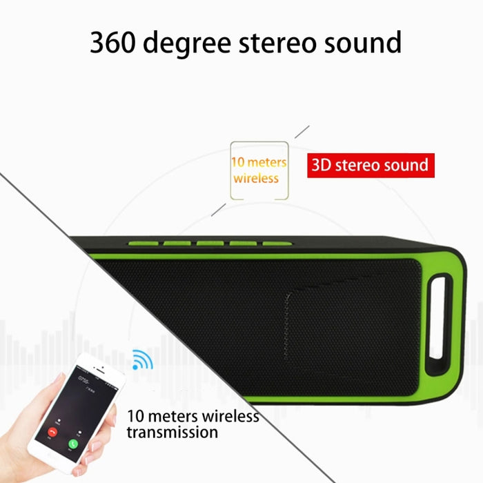 Compatible con llamadas manos libres, tarjeta TF, disco U, audio auxiliar y función FM.