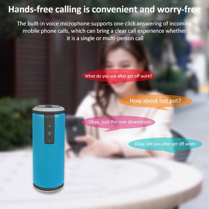 Altavoz estéreo Bluetooth 4.0 portátil resistente al agua W-KING X6
