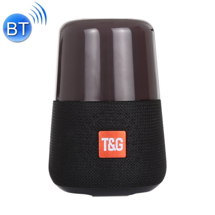T&G TG168 Altavoz estéreo inalámbrico portátil Bluetooth V5.0 con asa, micrófono incorporado, soporte de luz LED intermitente, tarjeta TF, disco U, entrada auxiliar y FM